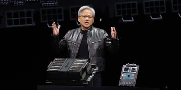 Jensen Huang at an Nvidia conference.