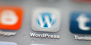WordPress logo center