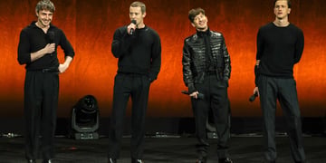 Actors Paul Mescal, Joseph Quinn, Barry Keoghan and Harris Dickinson promoting the Beatles biopics