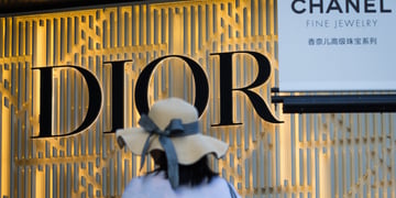 Dior shop sign in Shenzhen, China; sign reading 'Chanel fine jewelry'