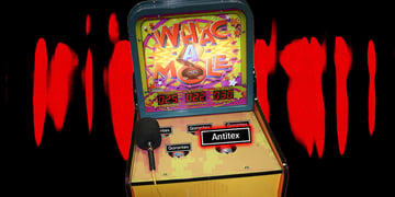 game of whac a mole representing how antitex and garantex work