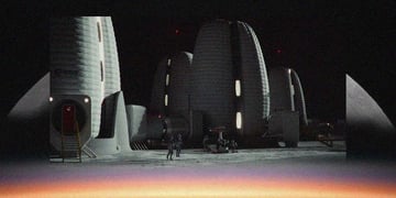 Moon base proposal by SOM architecture firm