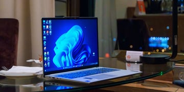 Windows 11 logo on computer