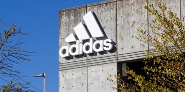 Adidas logo on building