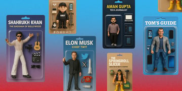 Action figures of Elon Musk and others generated by AI