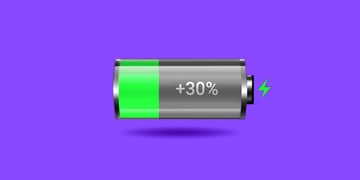 A battery on 30%.