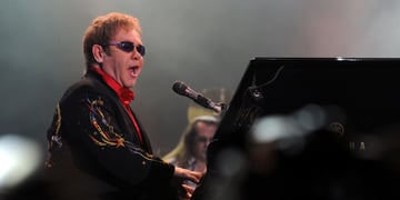 Sir Elton John at the piano