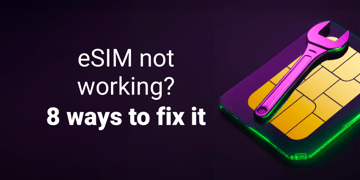 esim not working