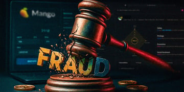 judge's gavel shattering the word fraud