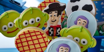 A selection of Toy Story lolipops.