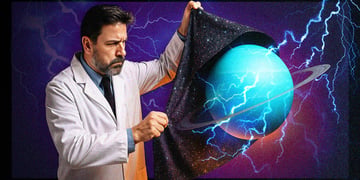 A scientist unveiling Uranus.
