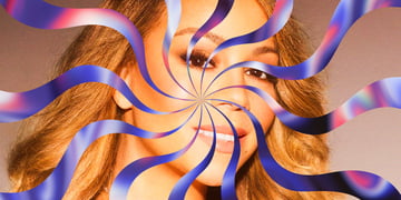 Mariah Carey through an AI filter.