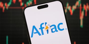 Aflac logo, telephone screen, blue, goose