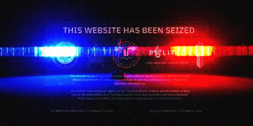 Seized website