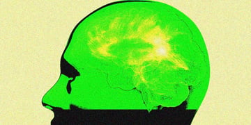 An AI brain in green and yellow.