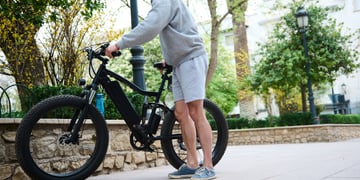E-bike on city sidewalk