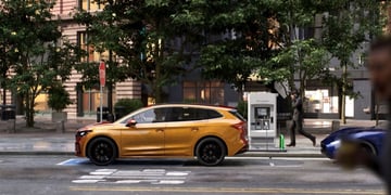 Electric car charging station