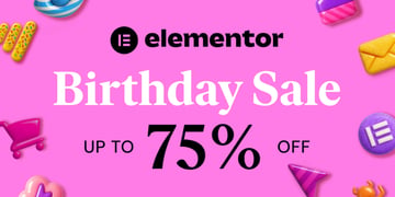Elementor Birthday Sale