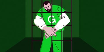 man behind jail bars in white shirt and green throusers and top