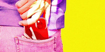 iPhone in a pocket