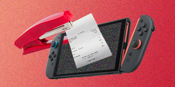 Nintendo Switch 2 stapled