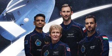 Axiom astronauts about to embark on their mission.