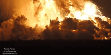 SpaceX Starship explosion via Rocket Future