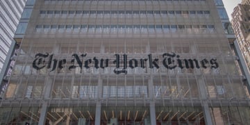the new york times written in back on building