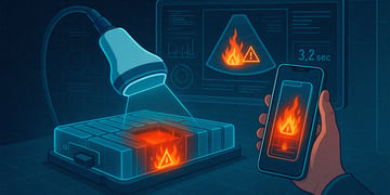 Ultrasound scan for batteries