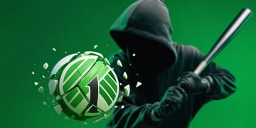 Hacker slicing Dollar Tree logo