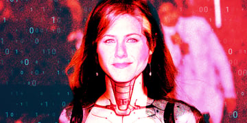 A clearly deepfaked Jennifer Aniston.