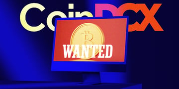 coindcx sign in yellow and orange, screen with bitcoin, wated