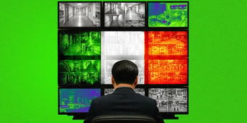 xi jinping china monitors, irish flag, coridors, hospitals, man in black suit