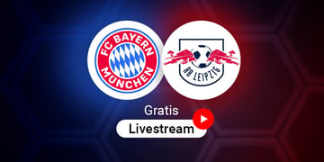 FC Bayern vs. RB Leipzig Logos für Bundesliga Spiel in der Saison 2025/2026