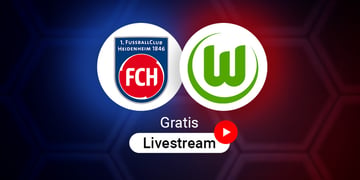 Heidenheim vs. Wolfsburg Logos für Bundesliga Spiel in der Saison 2025/2026
