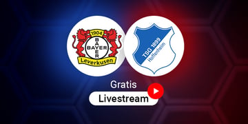Leverkusen vs. Hoffenheim Logos für Bundesliga Spiel in der Saison 2025/2026
