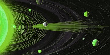 Earth's green radio waves been picked up by other planets.