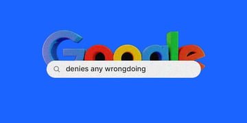 google logo denies wrong doing