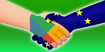 google play eu shaking hands