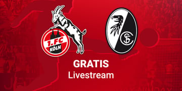 Team Logos zum Spiel Köln vs. Freiburg in der Bundesliga