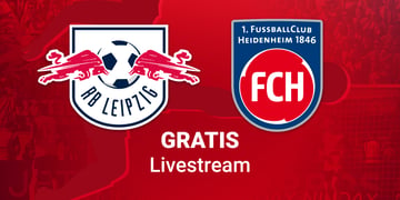 Team Logos zum Spiel Leipzig vs. Heidenheim in der Bundesliga