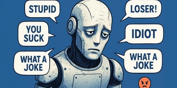 A bot getting abused with insults.