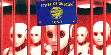robots jailed state of oregon flag ddos attack