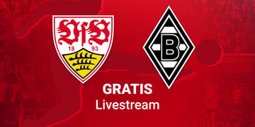Team Logos zum Spiel Stuttgart vs. Gladbach in der Bundesliga