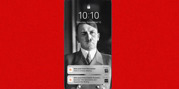 Substack notification Hitler wink