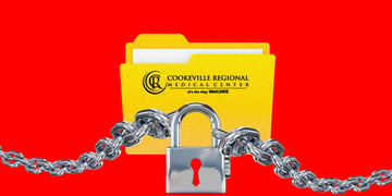 tennessees cookeville regional medical center chained locked folder document hack