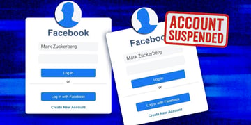 Facebook accounts suspended with the name "Mark Zuckerberg"