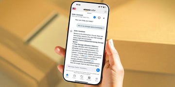 Amazon Seller Assistant on a smartphone