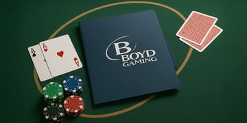 boyd gaming logo poker table cards