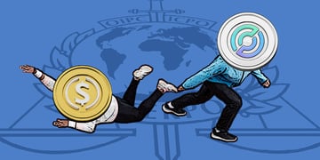 circle-stablecoin interpol logo people dragging